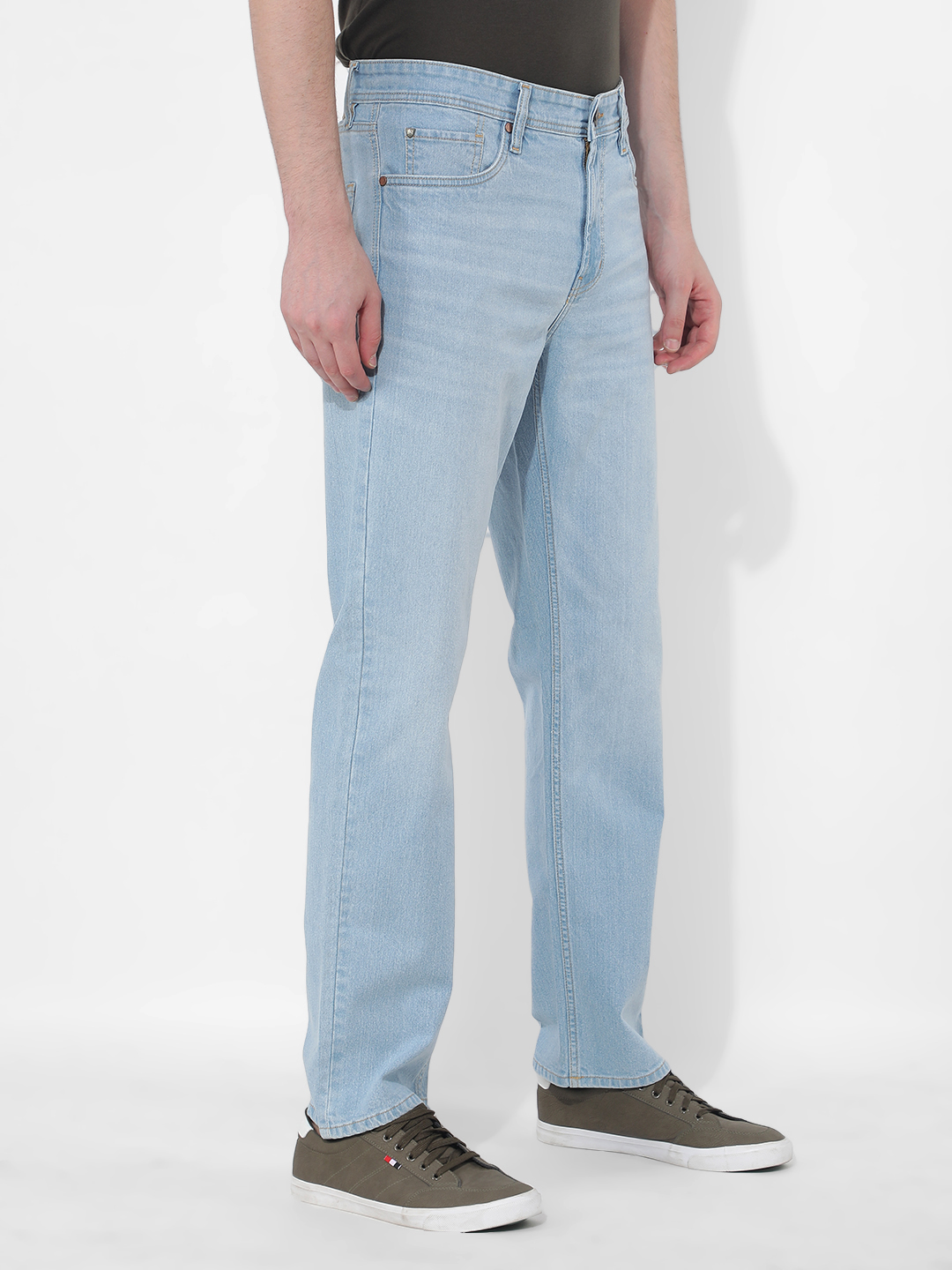 Numero Uno Men Solid Blue Jeans